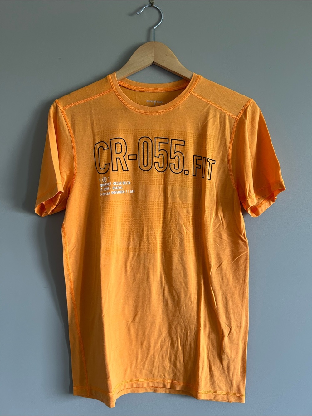 Reebok CrossFit CR-055 Fit Men's Orange Performance Tee